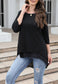 Flared Sleeve Double Hem Top