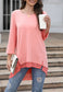 Flared Sleeve Double Hem Top