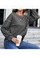 Contrast Stitching Drop Shoulder Sweater