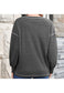 Contrast Stitching Drop Shoulder Sweater