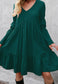 V Neck Marie Sleeves Dress