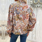 Paisley Print Bishop Sleeve Blouse