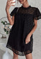 Tiered Flutter Sleeve Dress