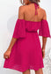 Tie Neck Surplice Dress