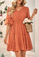 Clip Dot Sheer Sleeve Dress