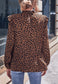Leopard Print Peplum Hem Blouse