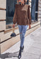 Leopard Print Peplum Hem Blouse