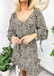 Cheetah Print Tie Dress