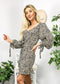 Cheetah Print Tie Dress