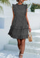 Leopard Print Ruffle Detail Dress