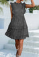 Leopard Print Ruffle Detail Dress