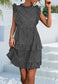 Leopard Print Ruffle Detail Dress