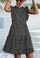 Leopard Print Ruffle Detail Dress