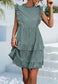 Leopard Print Ruffle Detail Dress