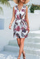 Zip-Up Floral Print Dress