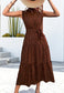 High Neck Cheetah Print Dress