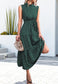 High Neck Cheetah Print Dress