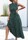 High Neck Cheetah Print Dress