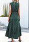 High Neck Cheetah Print Dress