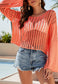 Solid Color Crochet Knit Cover-Up