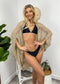 Batwing Sleeve Crochet Knit Cardigan