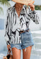 Printed Button Down Shirt