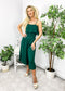 Solid Color Cold Shoulder Jumpsuit