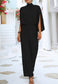 Pleated Cape Style Jumpsuit