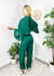 Pleated Cape Style Jumpsuit