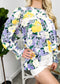 Multicolor Floral Lace Detail Blouse