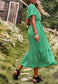 Ditsy Floral Ruffle Hem Midi Dress