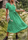 Ditsy Floral Ruffle Hem Midi Dress