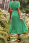 Ditsy Floral Ruffle Hem Midi Dress