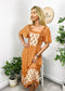 Square Neck Boho Maxi Dress