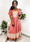 Square Neck Boho Maxi Dress