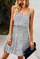 V Neck Cheetah Tiered Dress