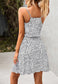 V Neck Cheetah Tiered Dress