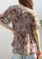 Short Sleeve Tiered Blouse