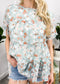 Short Sleeve Tiered Blouse