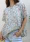 Short Sleeve Tiered Blouse