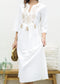 Lace Detail Kaftan Dress