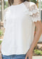 Mesh Lace Sleeve Blouse