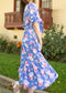 Tie Front Floral Maxi Dress