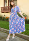 Tie Front Floral Maxi Dress