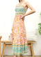 Ruffle Detail Tiered Bohemian Dress