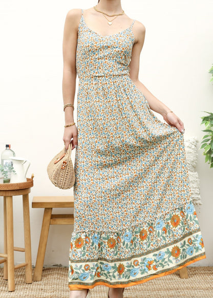 V Neck Bohemian Summer Dress