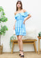 Ruffle Off-Shoulder Tiered Dress