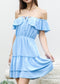 Ruffle Off-Shoulder Tiered Dress