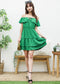 Ruffle Off-Shoulder Tiered Dress