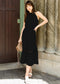 Halter Neck Tie Back Dress